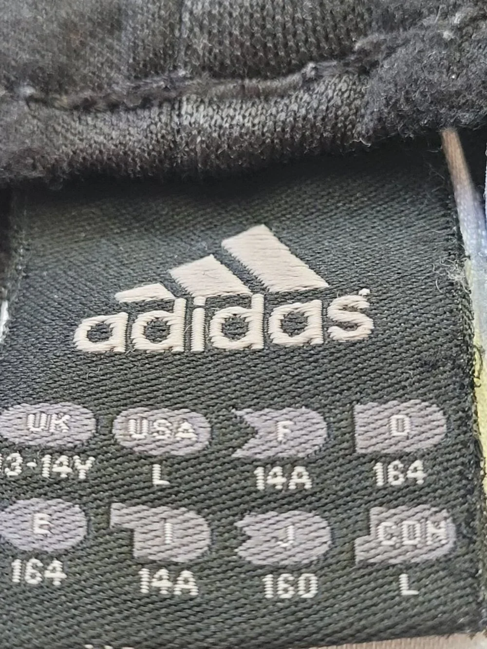 Adidas Boys Black Track Pants Size L - Picture 4 of 4